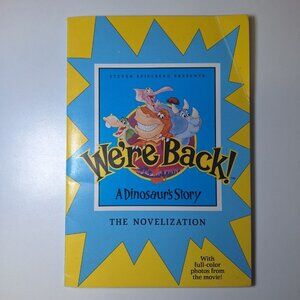 We're Back Dinosaur Book Movie Color Photos Steven Spielberg Cartoon Vintage 90s